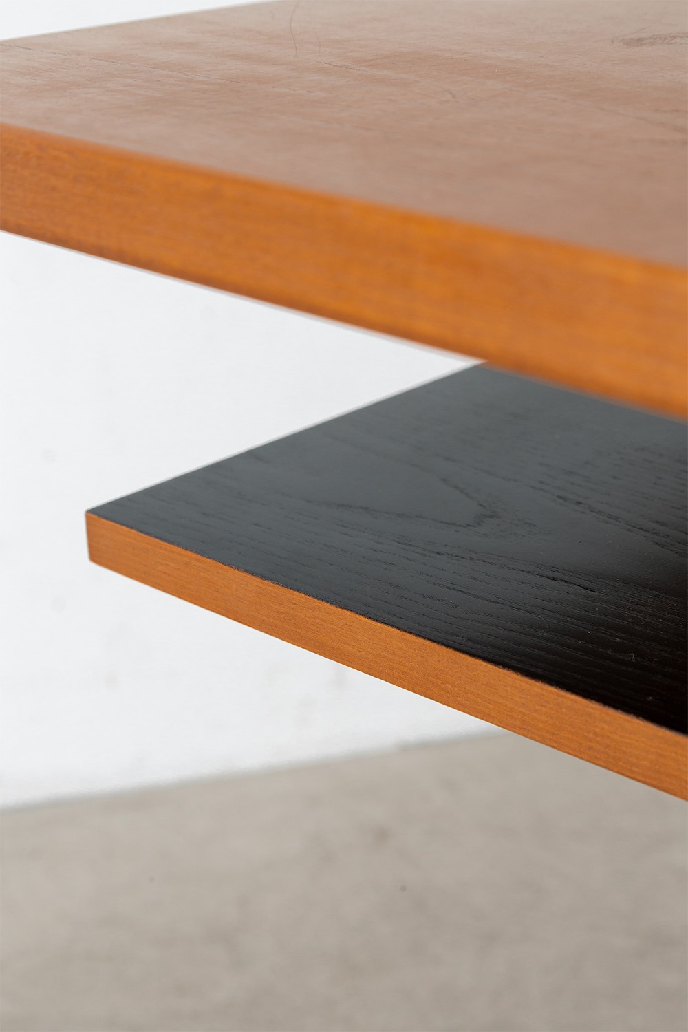 Desk & Chair Set in Wood and Fabric