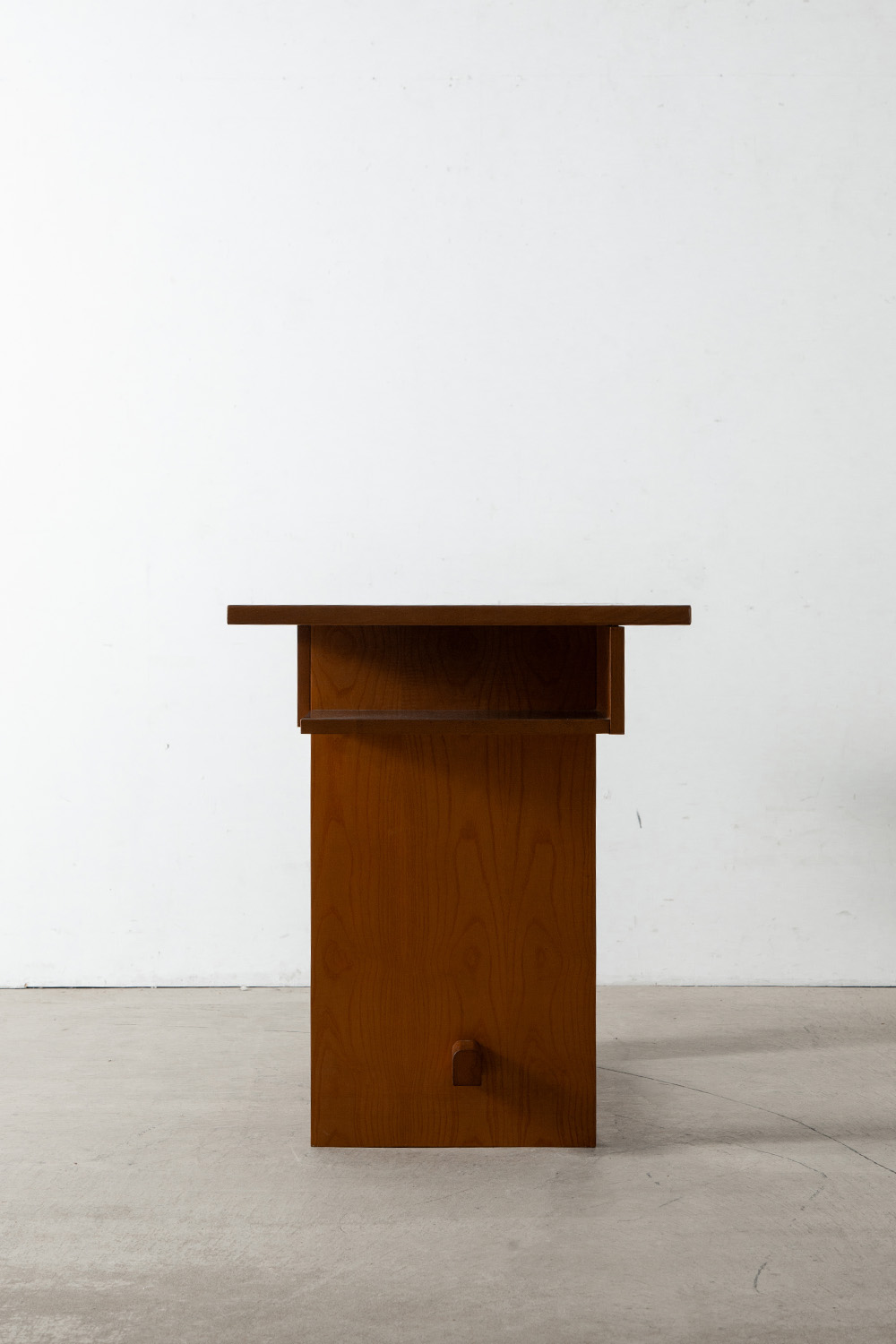 Desk & Chair Set in Wood and Fabric