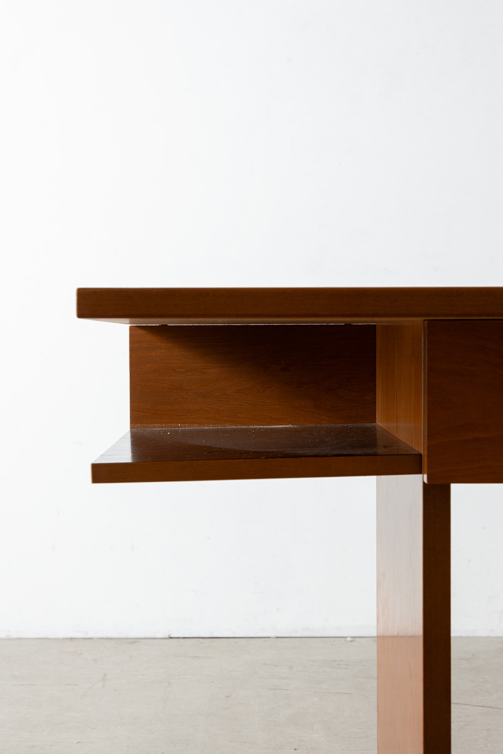 Desk & Chair Set in Wood and Fabric