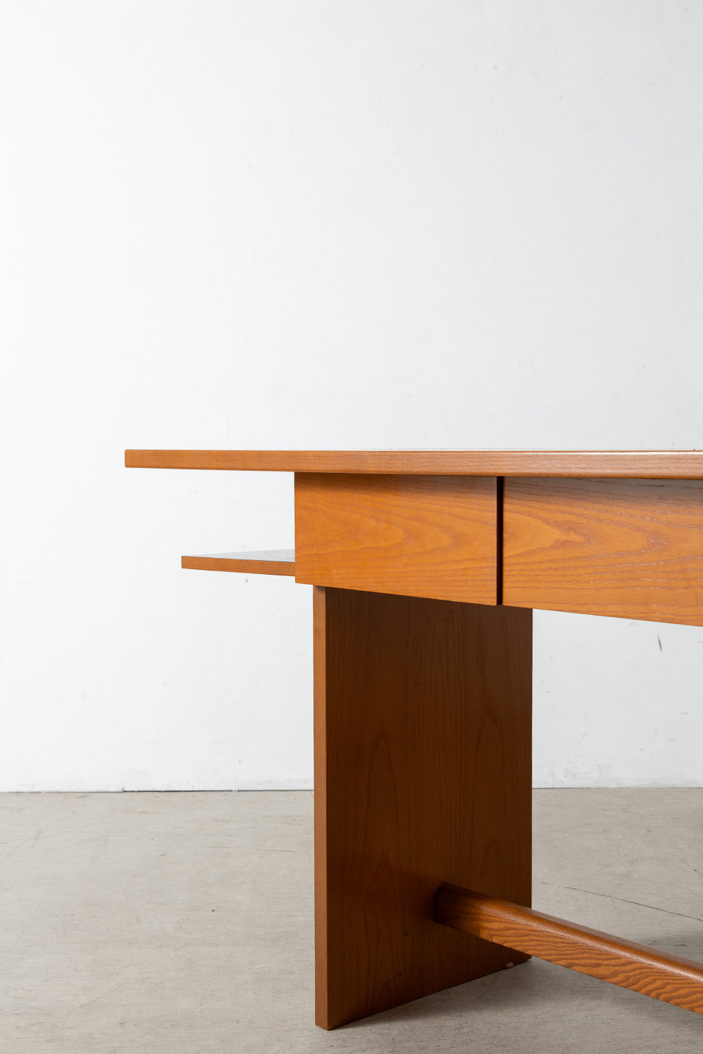 Desk & Chair Set in Wood and Fabric
