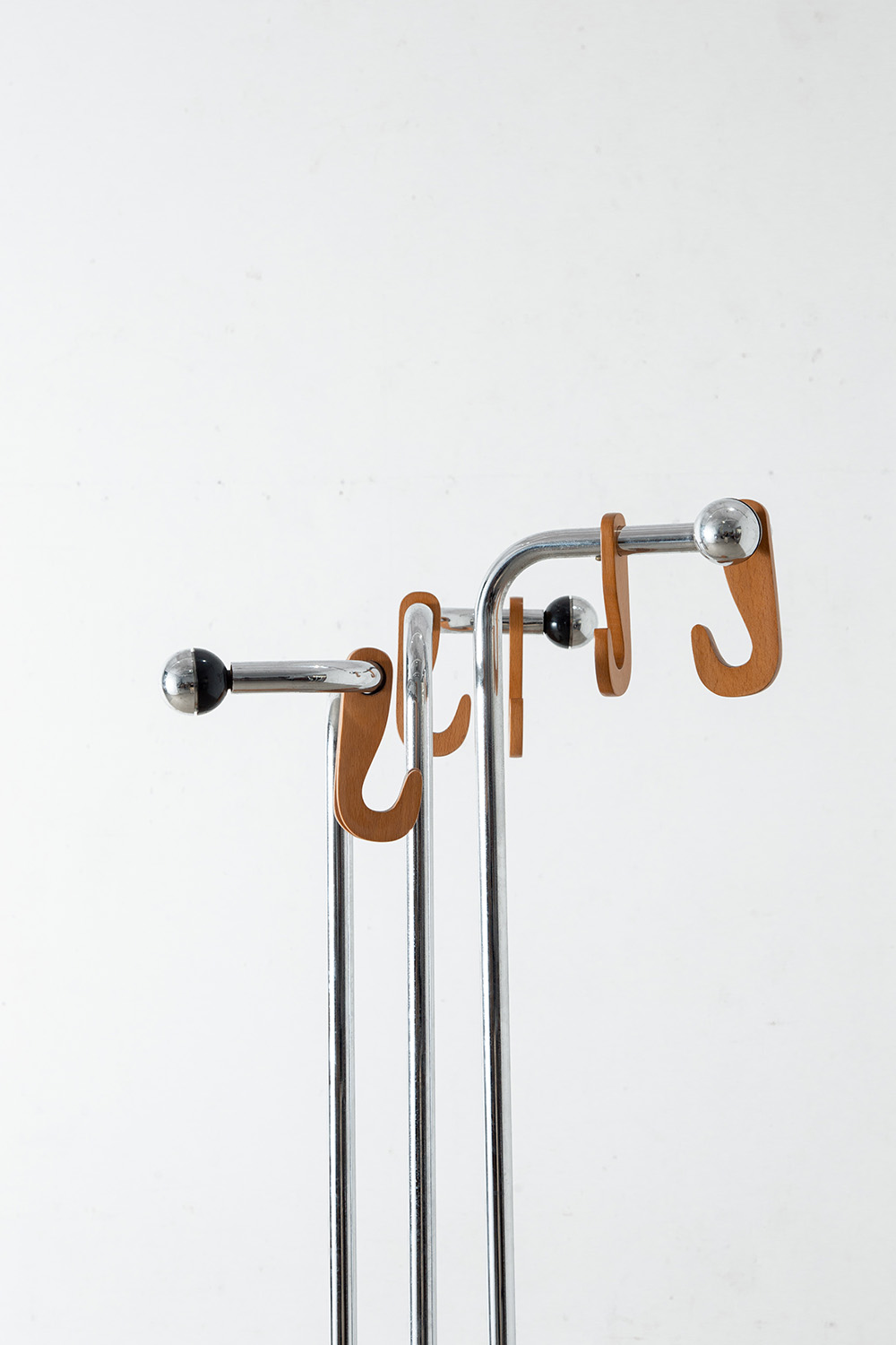 Coat Rack in Steel and Wood
