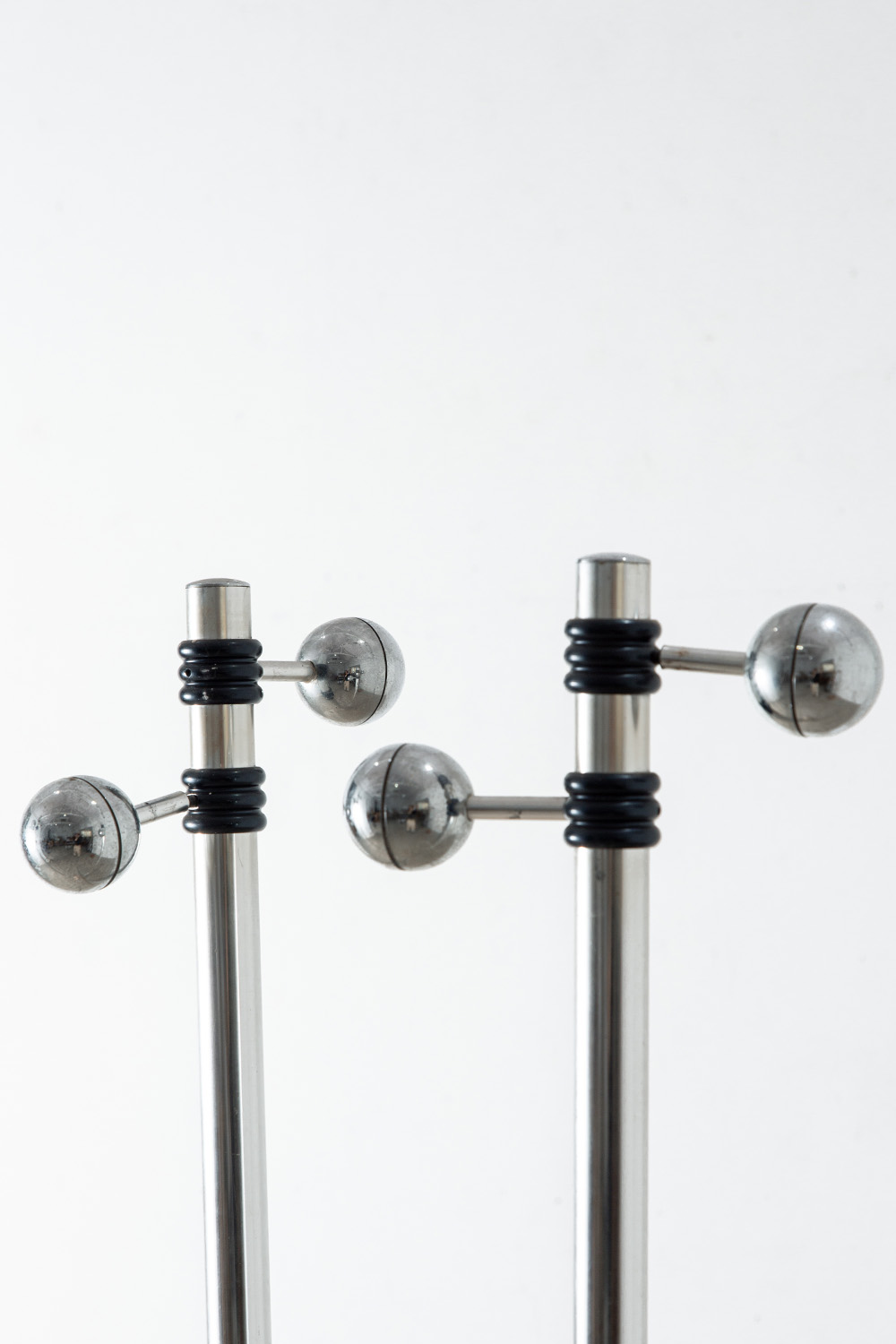 Coat Rack by Fratelli Mannelli  in Steel and Travertine