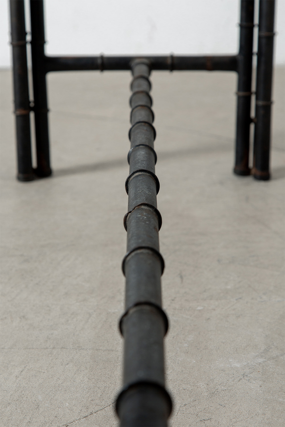Console Table in Glass and Black