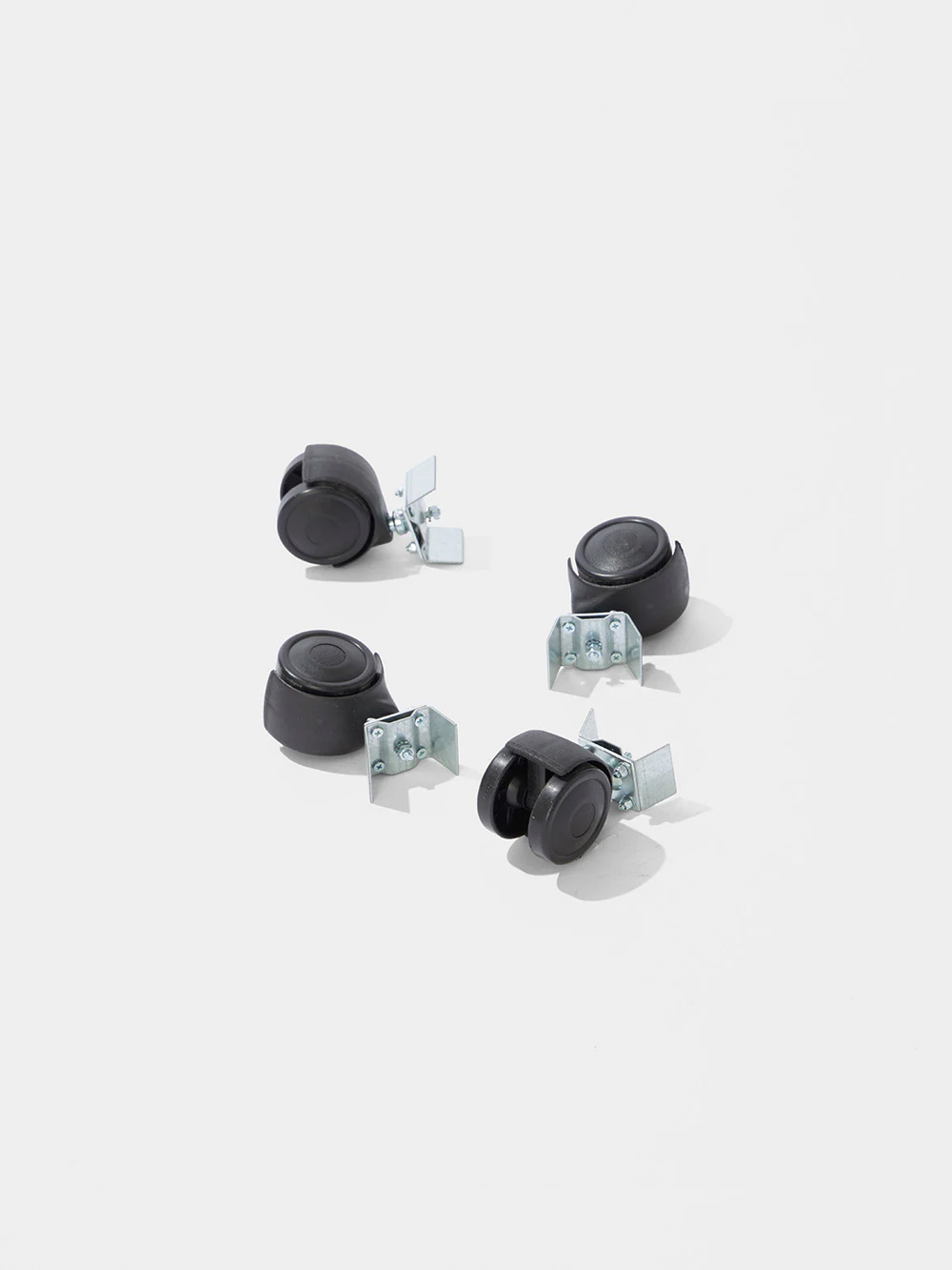 Box Storage System by Elio Martinelli for Martinelli Luce in Iron and White Caster