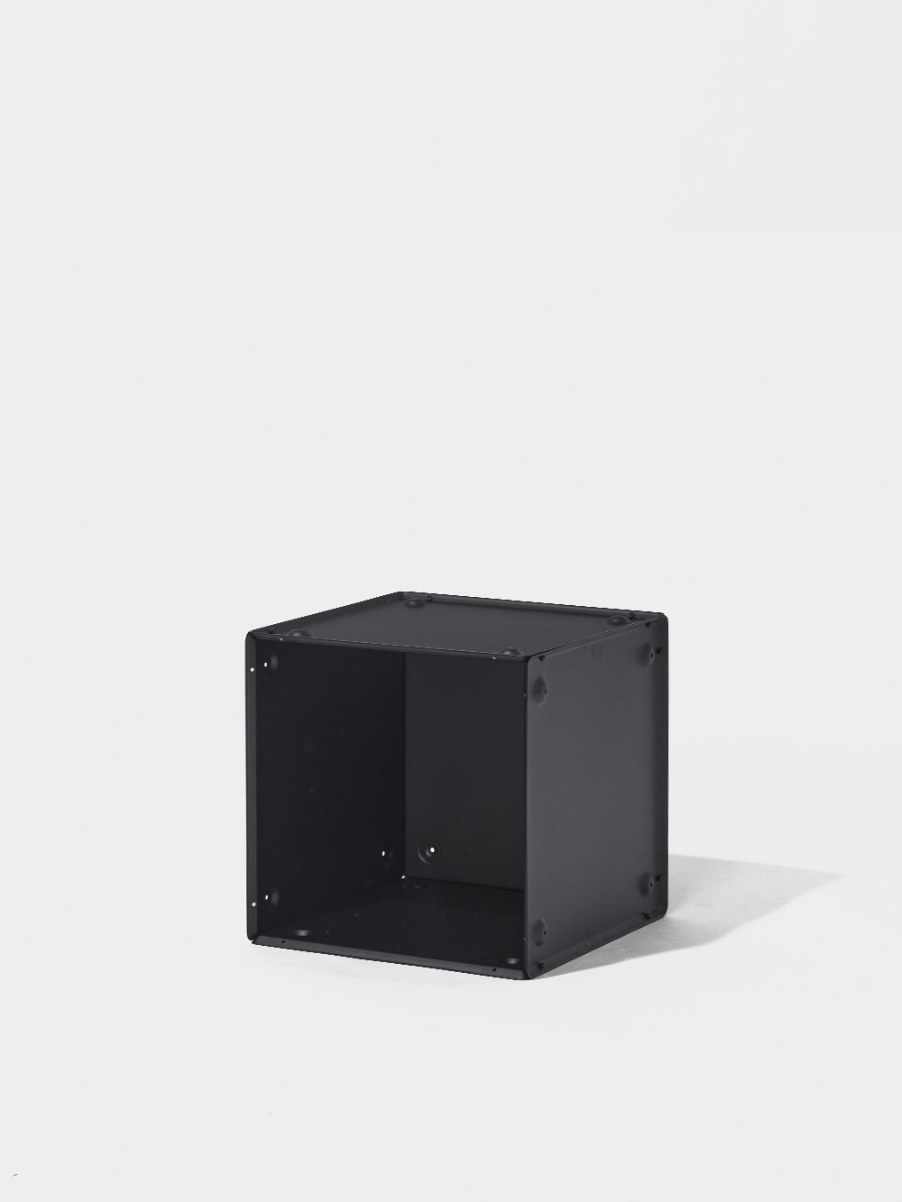 Box Storage System by Elio Martinelli for Martinelli Luce in Iron and White Black