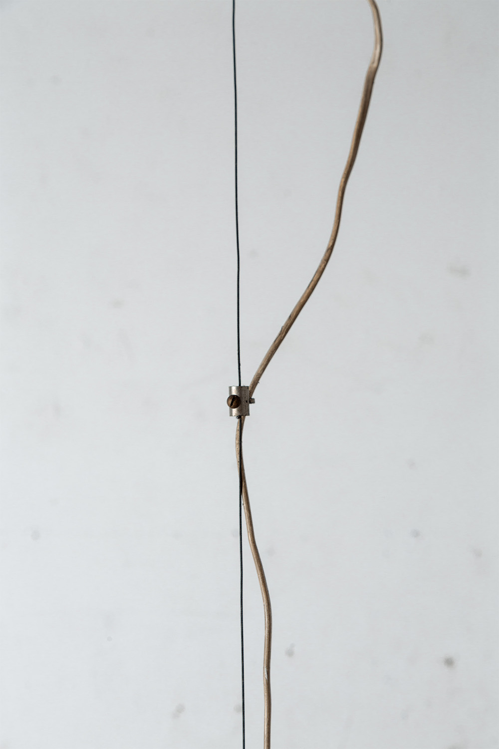 Pendant Lamp in Red and Glass