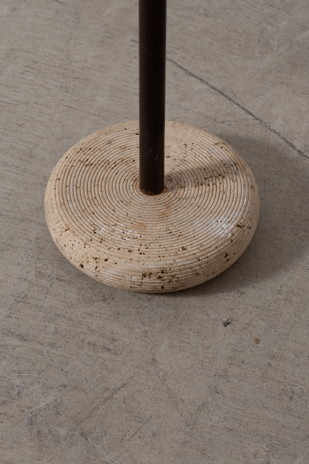 Coat Rack in Crome and Travertine