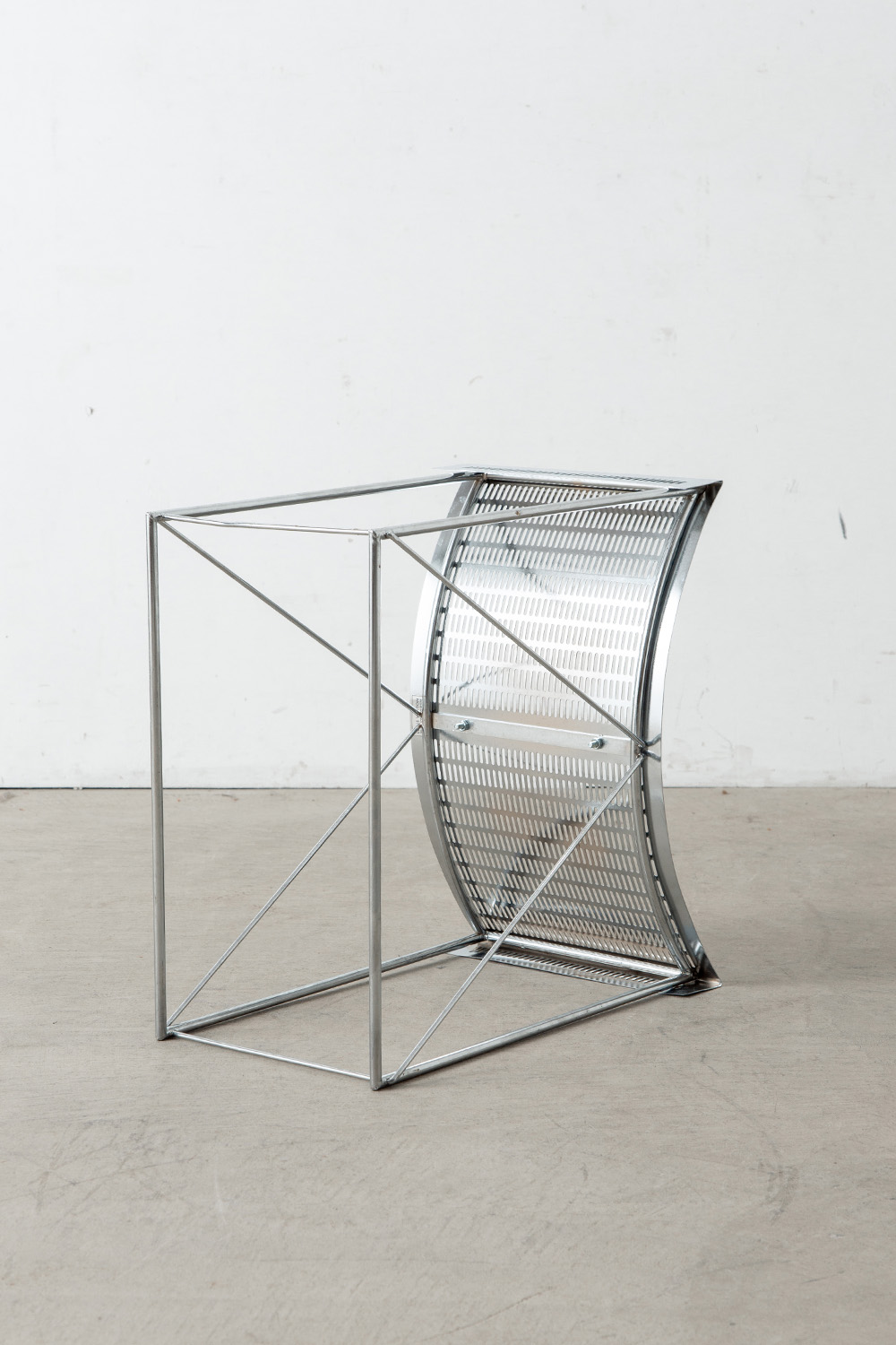 Side Chair by Teruaki Ohashi for LOUIS VUITTON in Steel