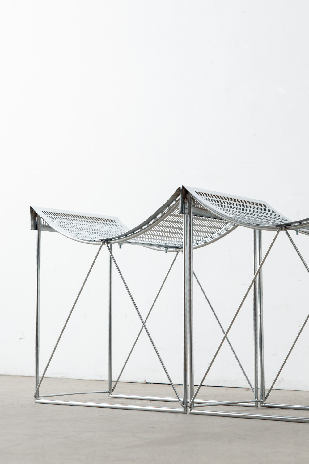 Side Chair by Teruaki Ohashi for LOUIS VUITTON in Steel
