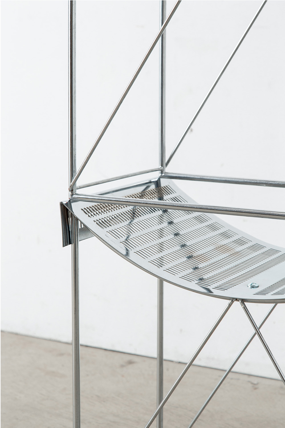 Side Chair by Teruaki Ohashi for LOUIS VUITTON in Steel