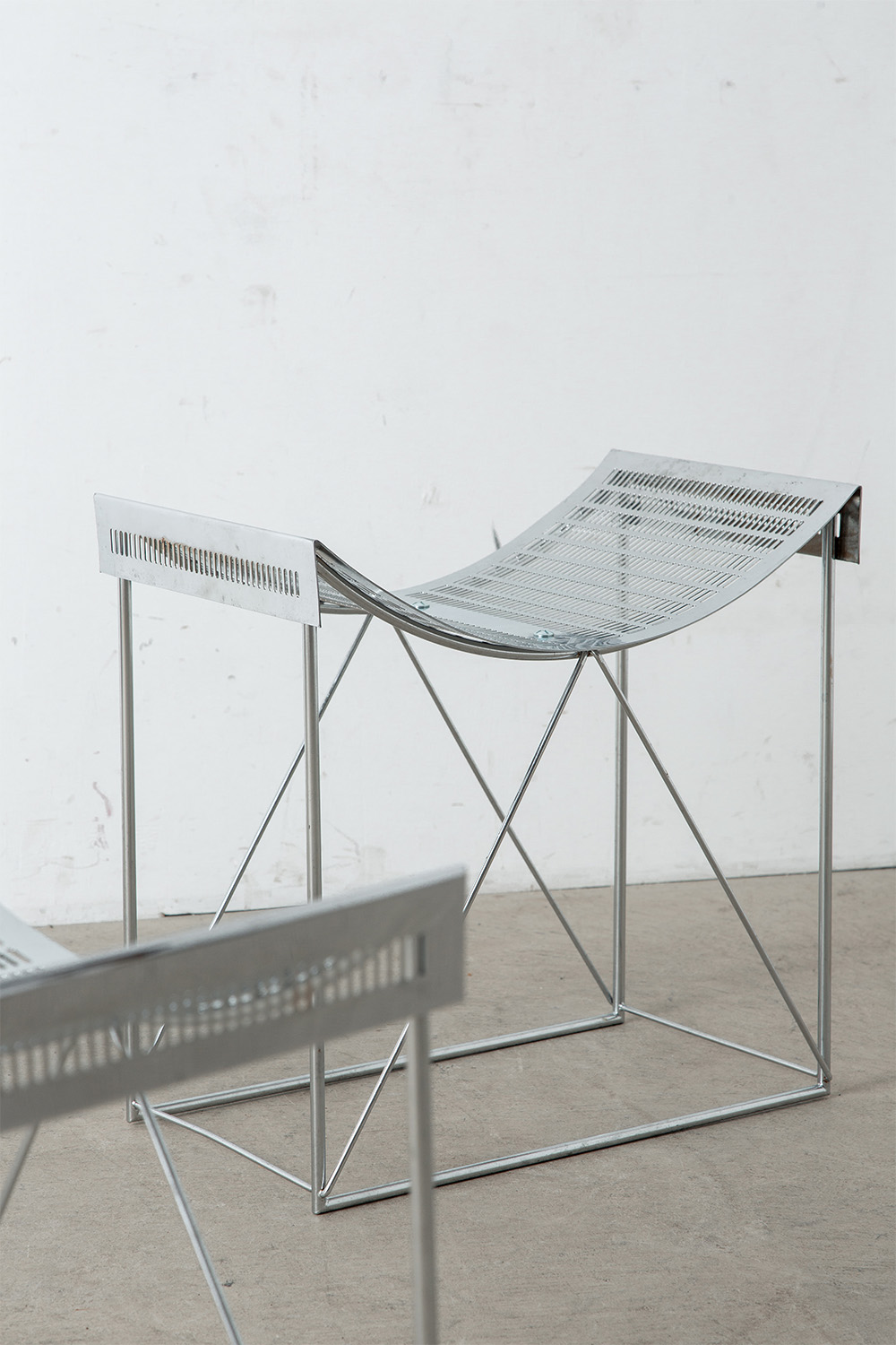 Side Chair by Teruaki Ohashi for LOUIS VUITTON in Steel