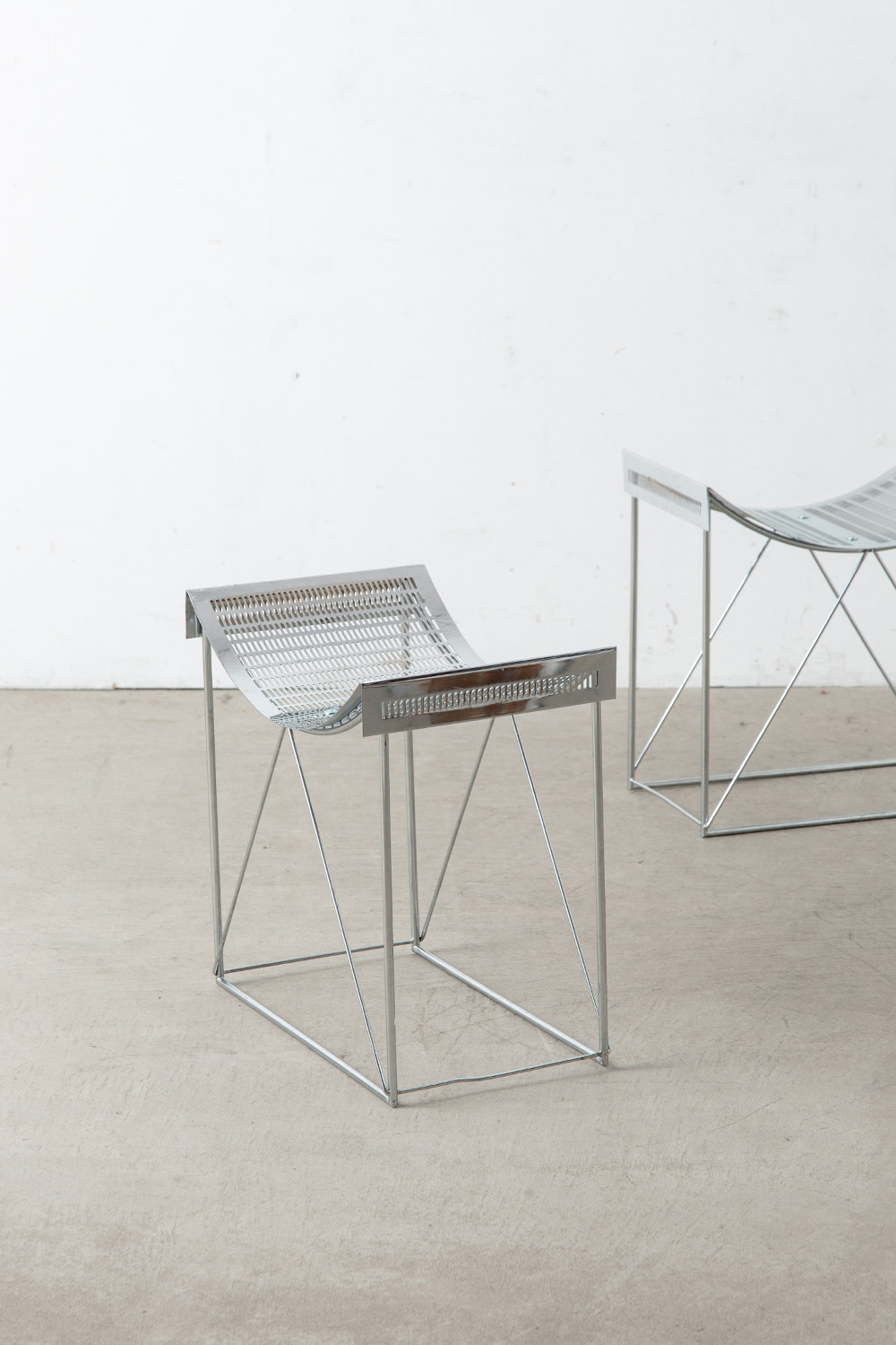 Side Chair by Teruaki Ohashi for LOUIS VUITTON in Steel