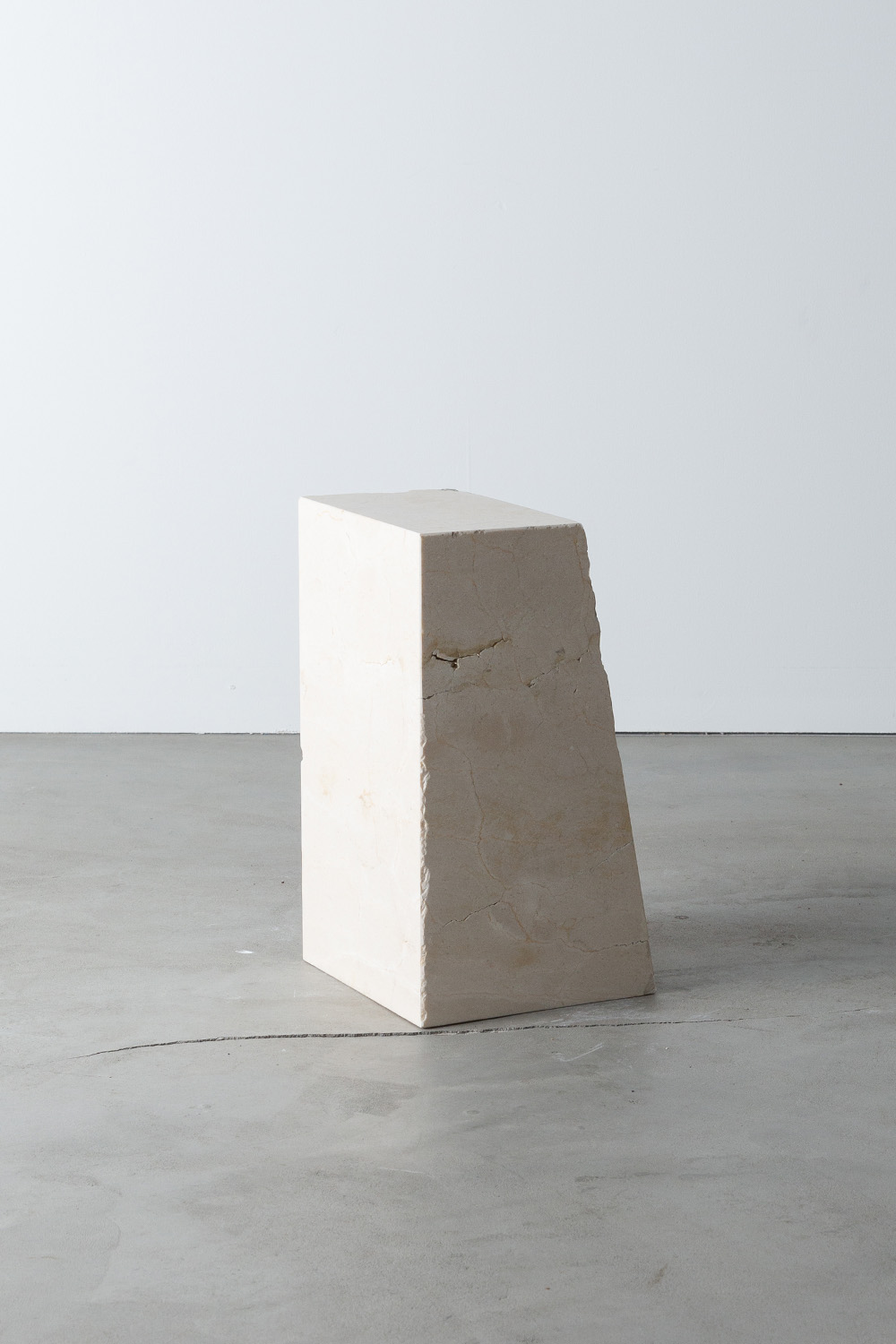 Side Table Y by AtMa inc. in Crema Marfil