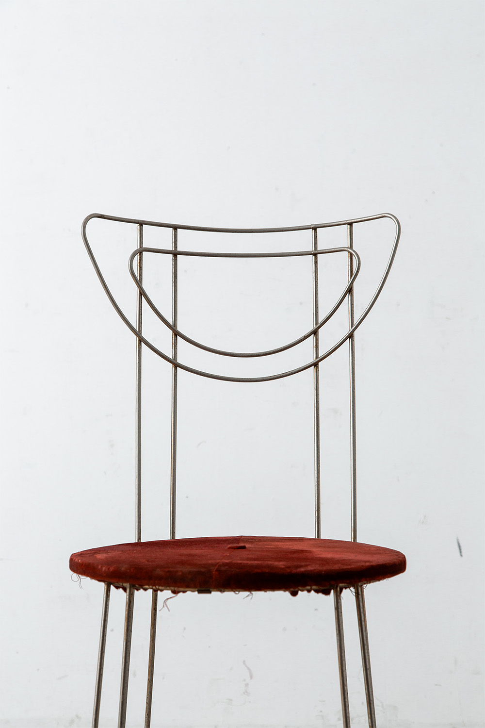 Parlor Chair in Steel and Fabric