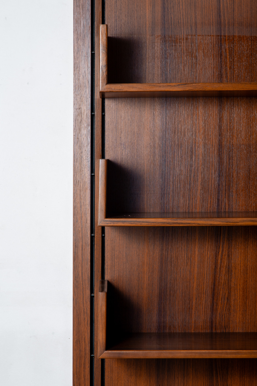 Italian Wall Shelf in Wood and Fabric