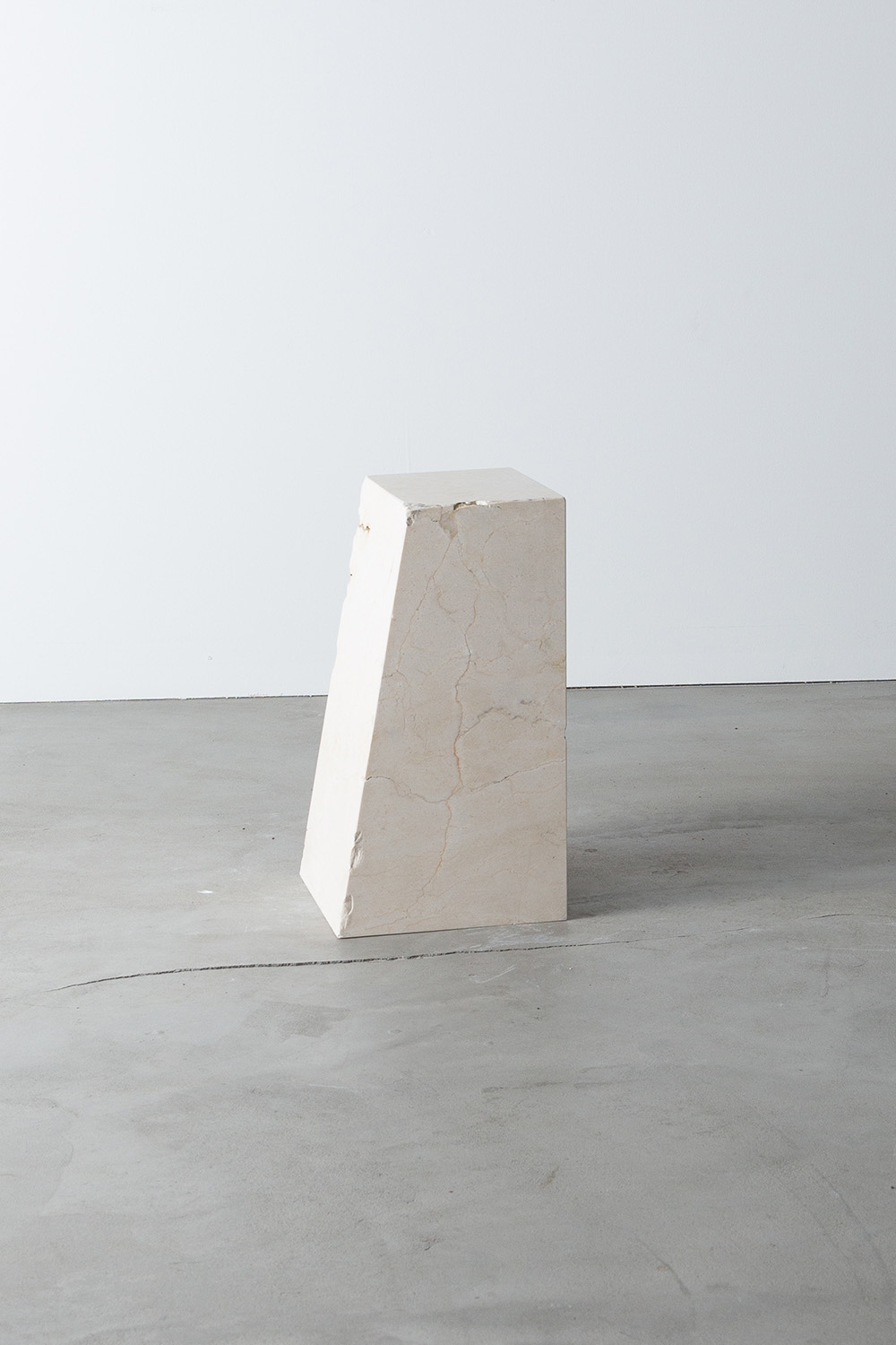 Side Table Y by AtMa inc. in Crema Marfil