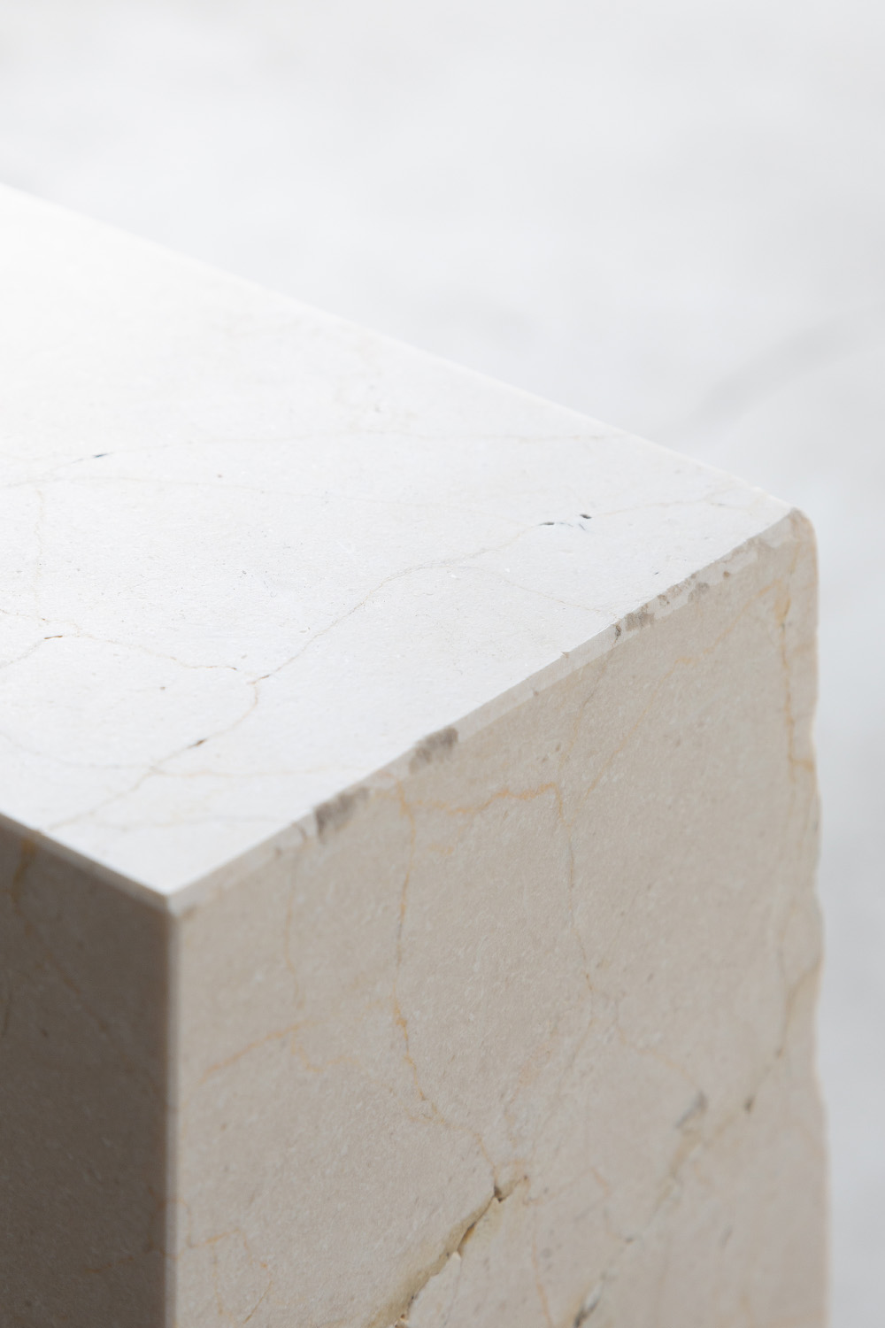 Side Table Y by AtMa inc. in Crema Marfil