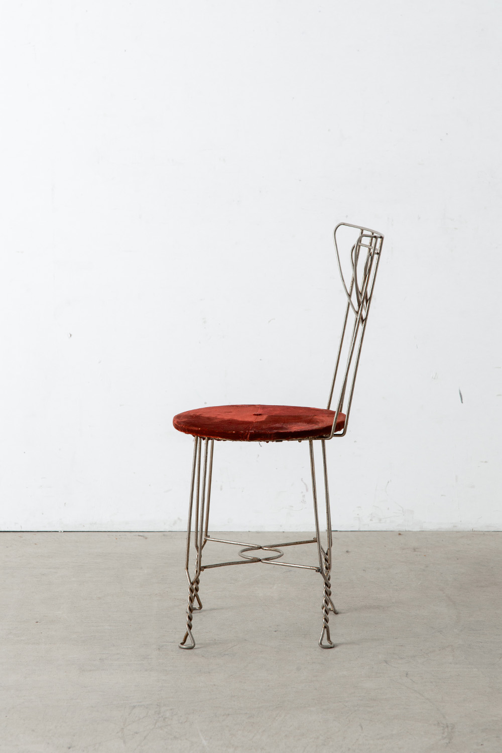 Parlor Chair in Steel and Fabric