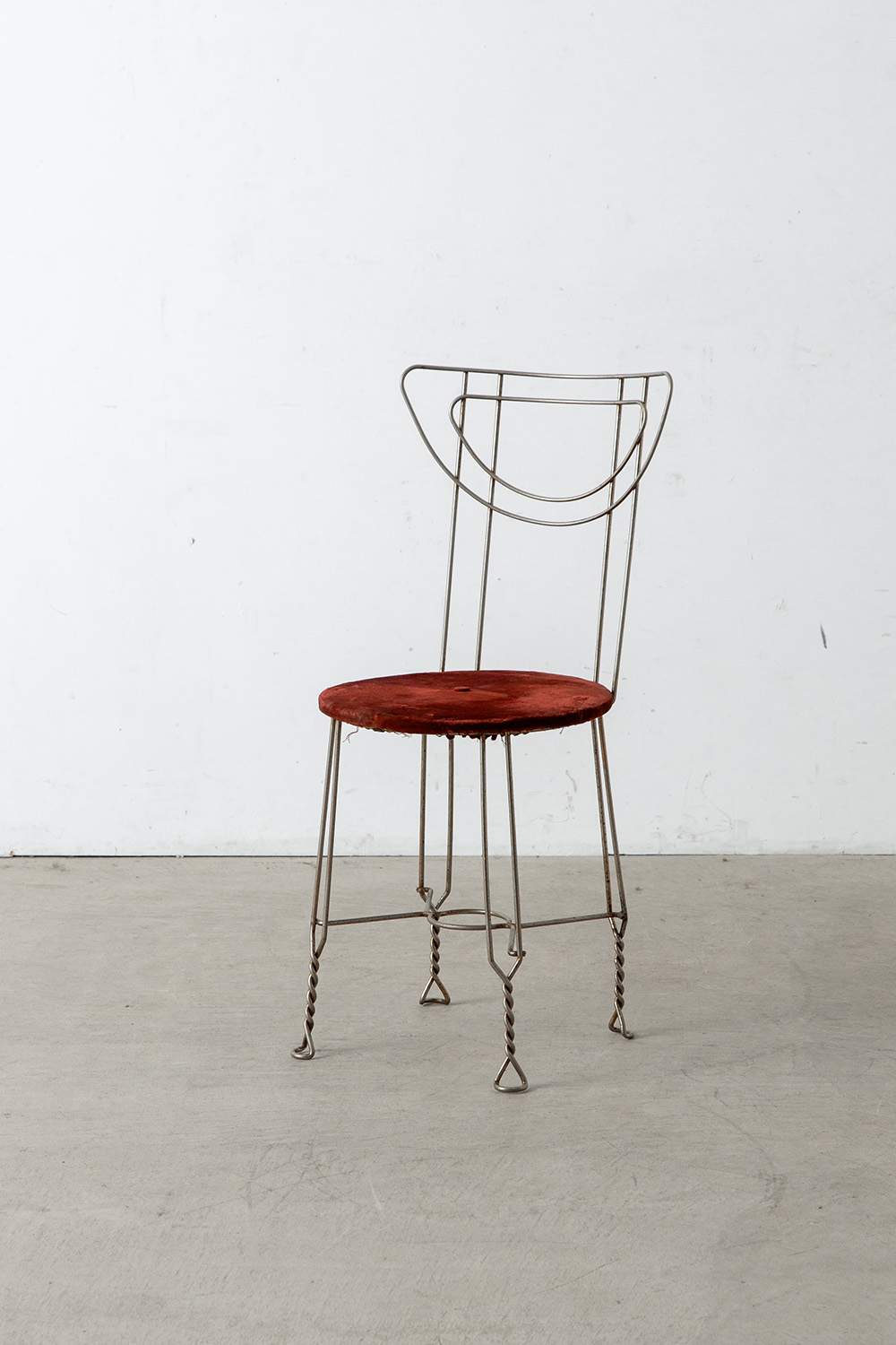Parlor Chair in Steel and Fabric