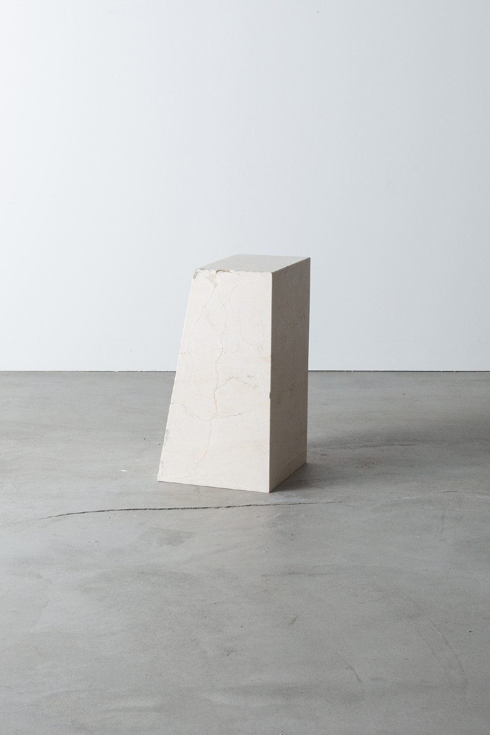 Side Table Y by AtMa inc. in Crema Marfil