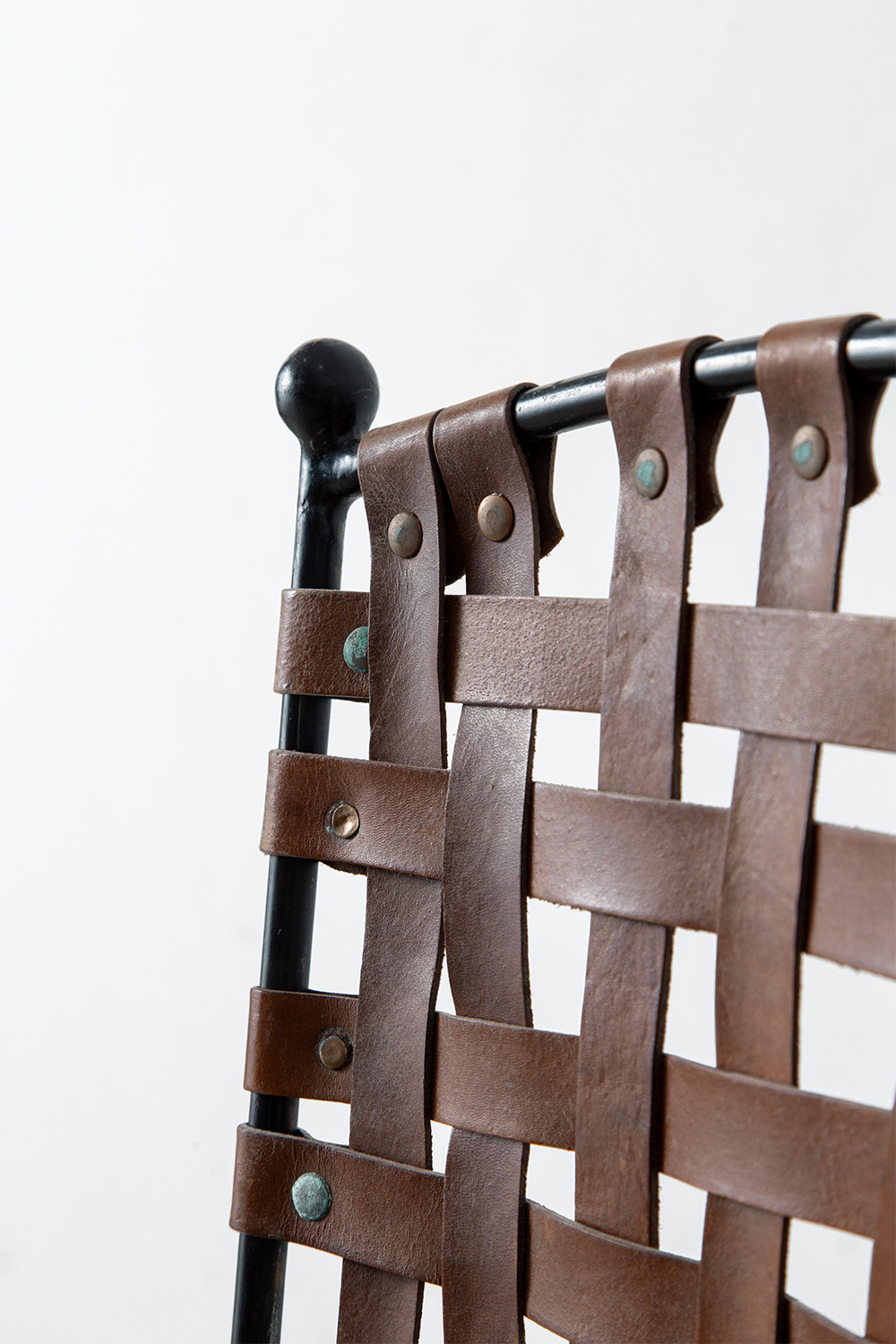 Dining Chair in Leather and Metal