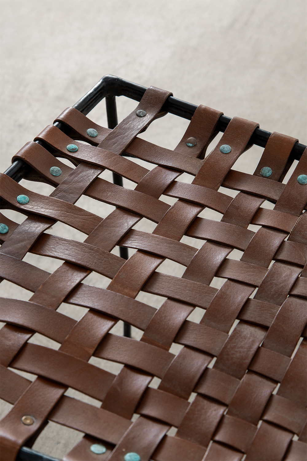 Dining Chair in Leather and Metal