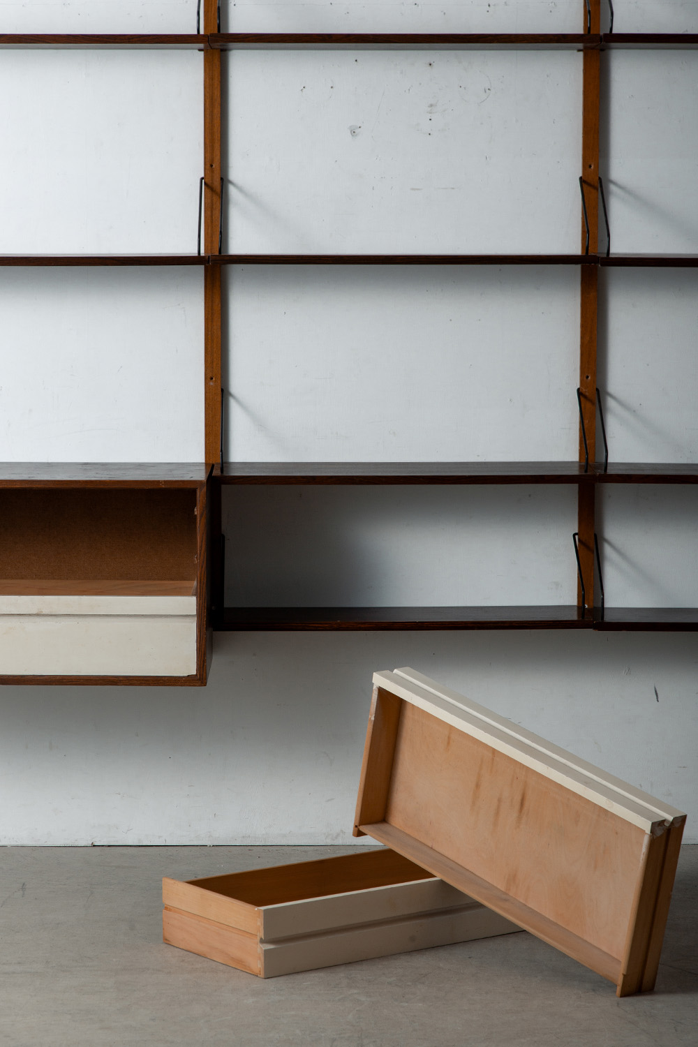 ‘ROYAL SYSTEM’ Wall Unit by Poul Cadovius for Cado in Wood and Steel