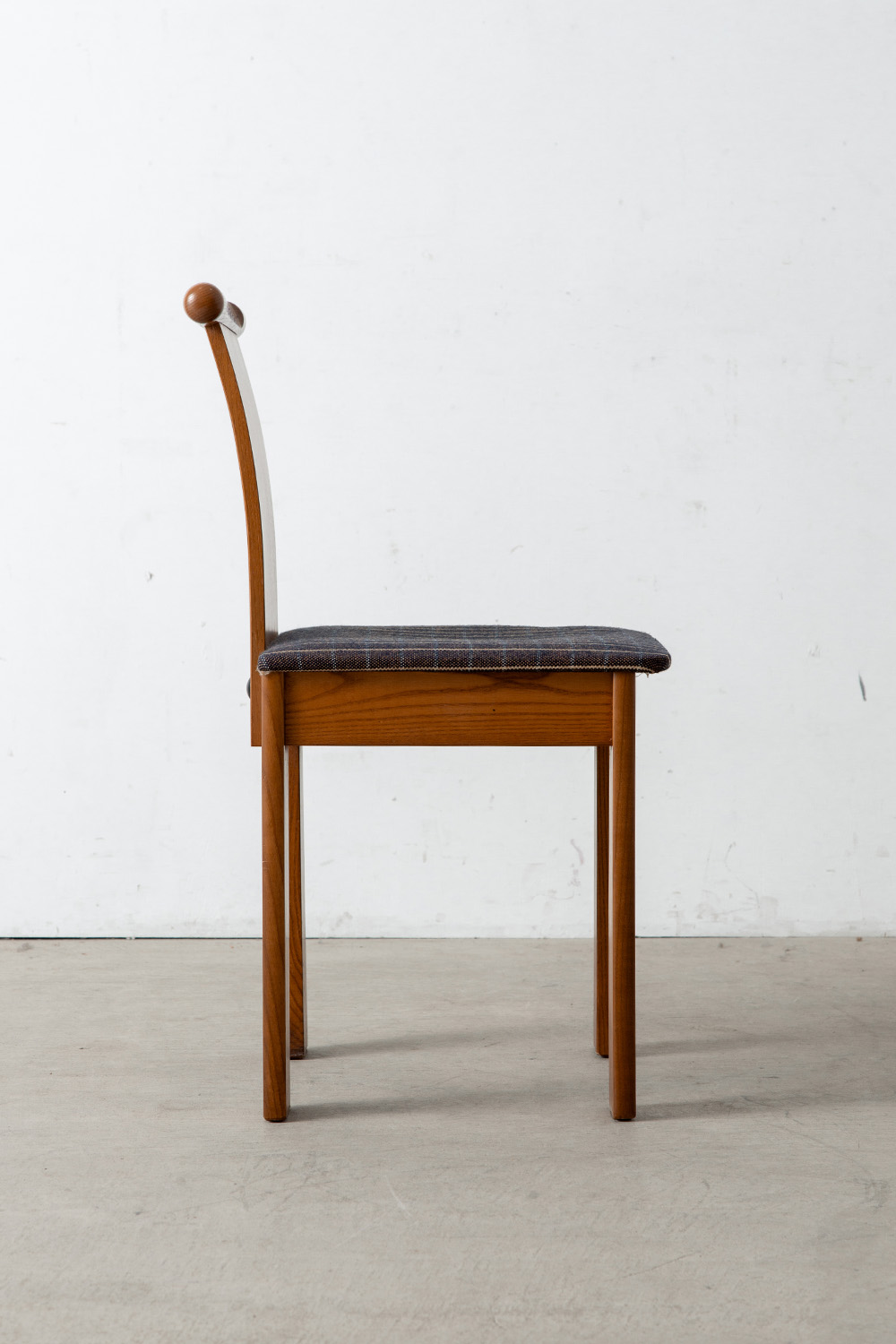Desk & Chair Set in Wood and Fabric