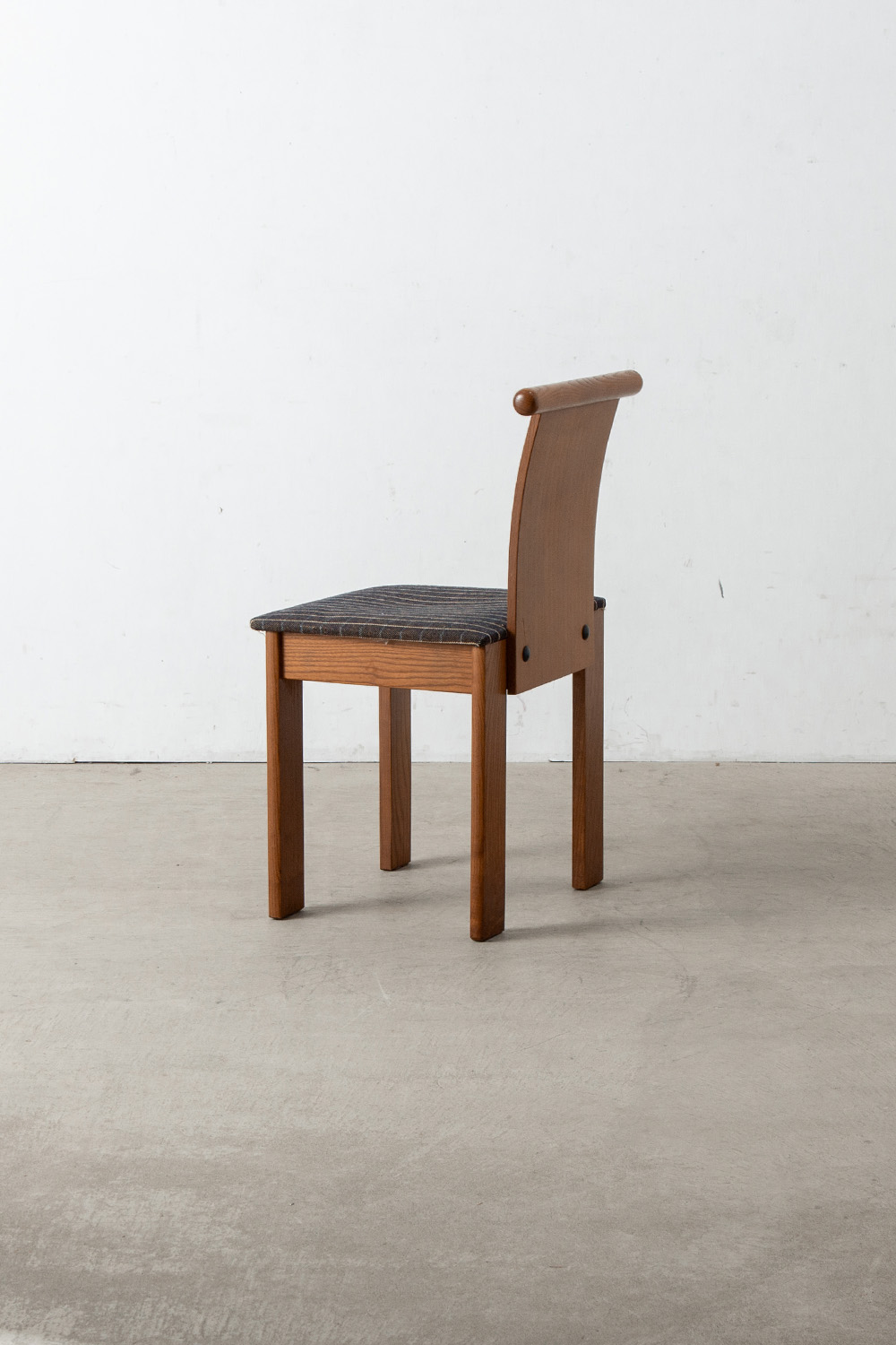 Desk & Chair Set in Wood and Fabric