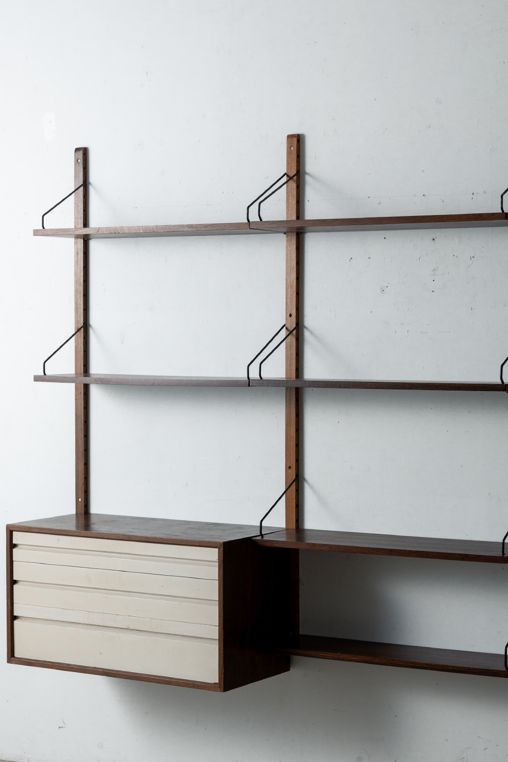 ‘ROYAL SYSTEM’ Wall Unit by Poul Cadovius for Cado in Wood and Steel