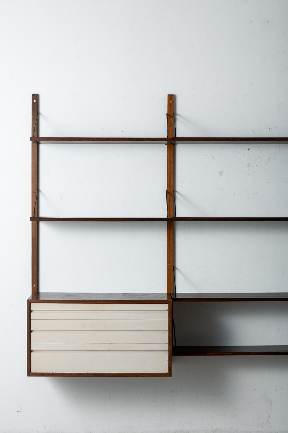 ‘ROYAL SYSTEM’ Wall Unit by Poul Cadovius for Cado in Wood and Steel