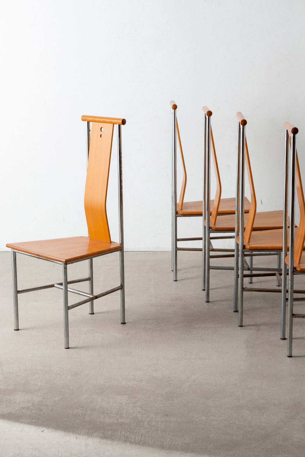 ‘Turku’ Dining Chair by Carina Karlsson for IKEA in Pine and Chrome