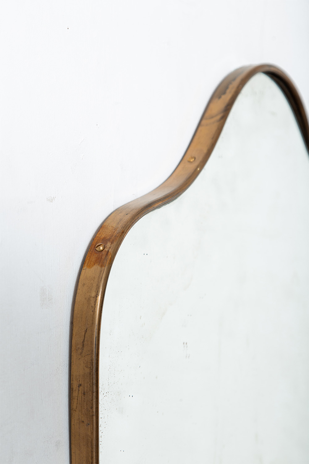 Wall Mirror in Brass