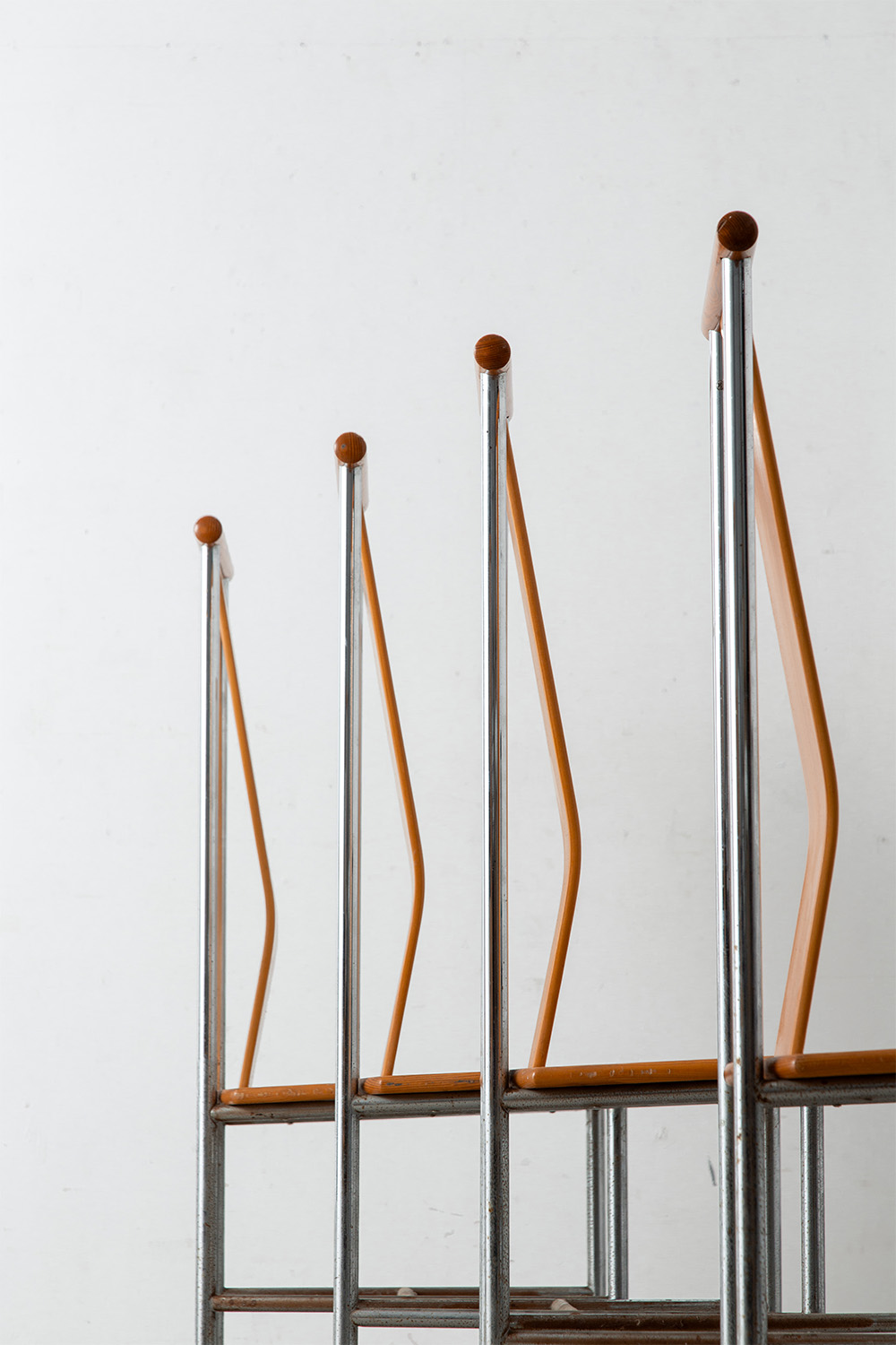 ‘Turku’ Dining Chair by Carina Karlsson for IKEA in Pine and Chrome