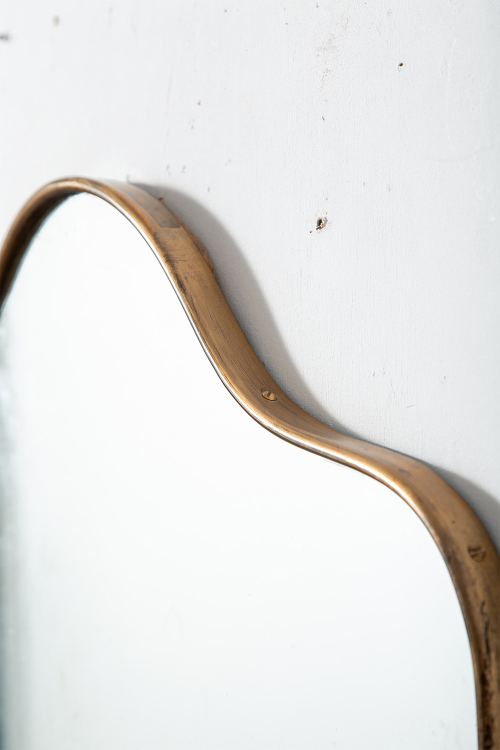 Wall Mirror in Brass