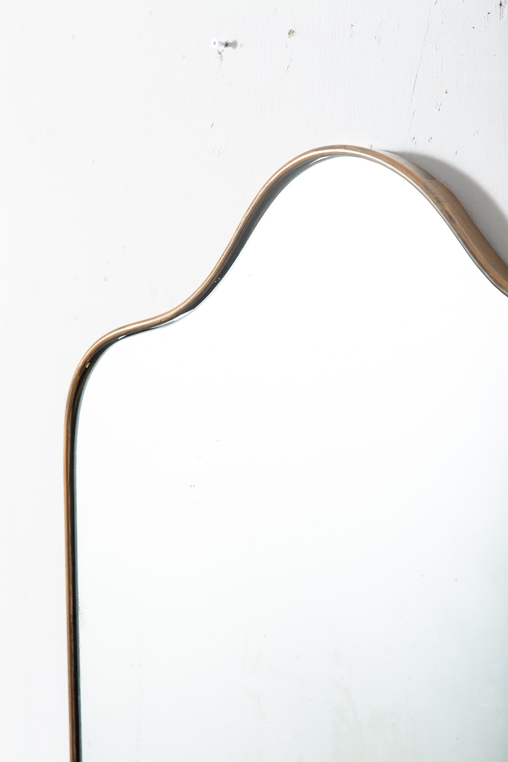 Wall Mirror in Brass
