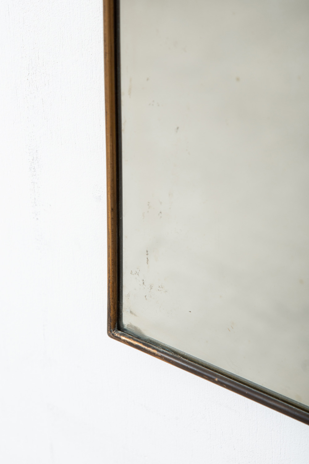 Wall Mirror in Brass