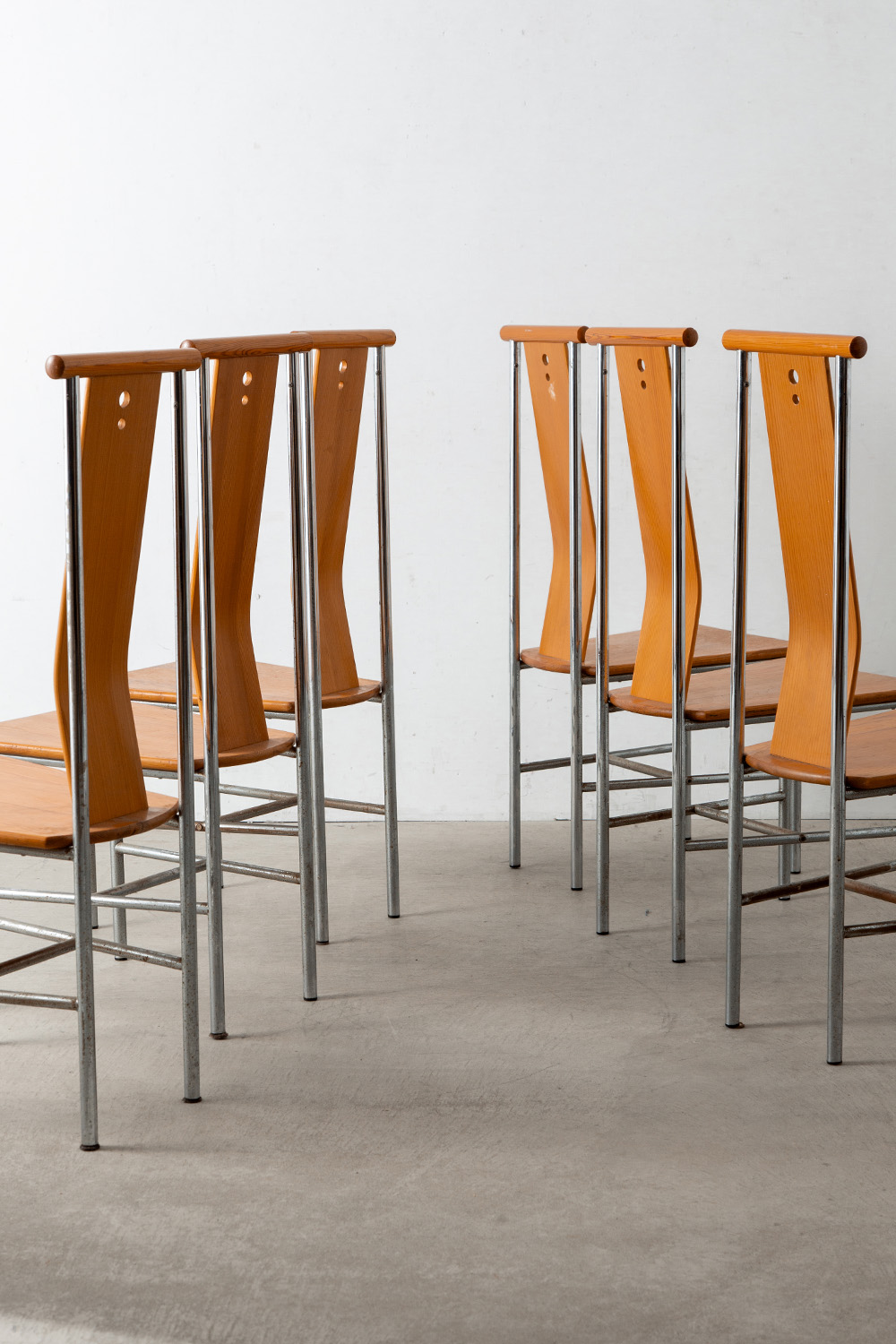 ‘Turku’ Dining Chair by Carina Karlsson for IKEA in Pine and Chrome