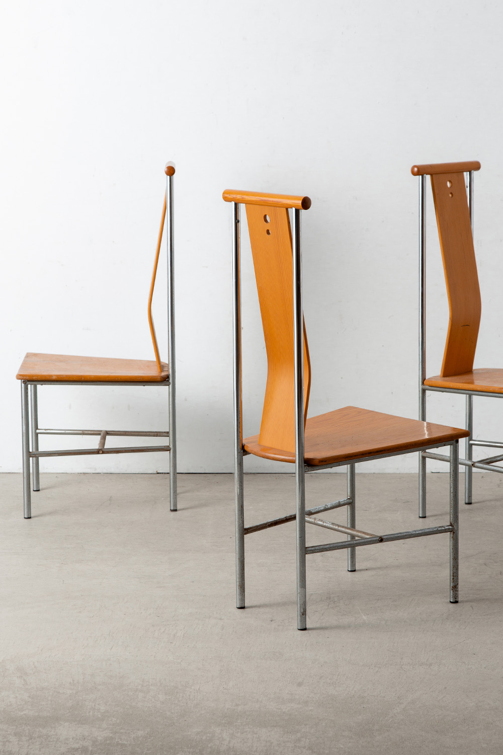 ‘Turku’ Dining Chair by Carina Karlsson for IKEA in Pine and Chrome