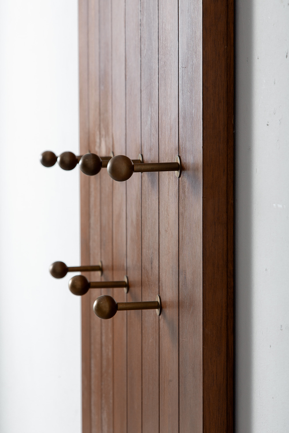 Wall Hanging in Wood and Brass