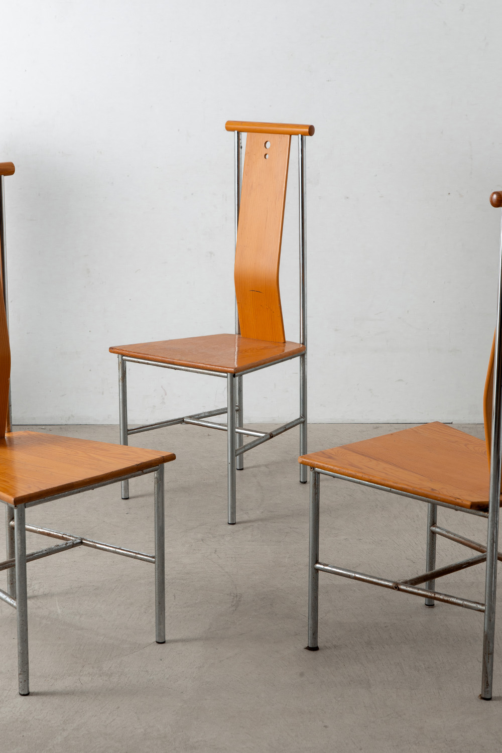 ‘Turku’ Dining Chair by Carina Karlsson for IKEA in Pine and Chrome