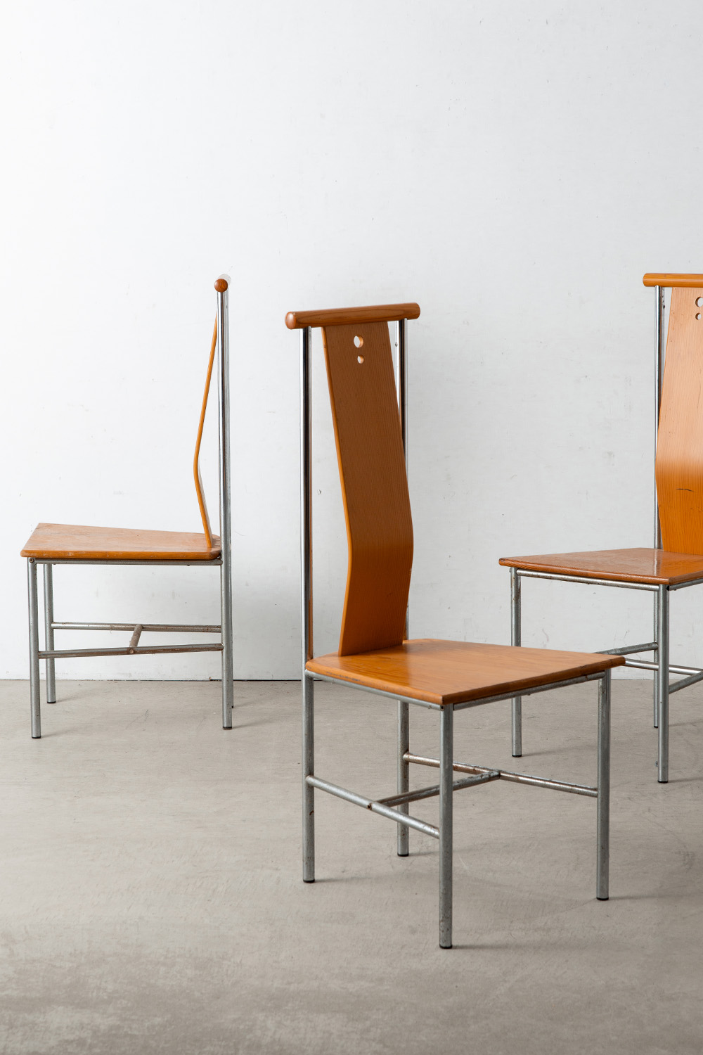 ‘Turku’ Dining Chair by Carina Karlsson for IKEA in Pine and Chrome