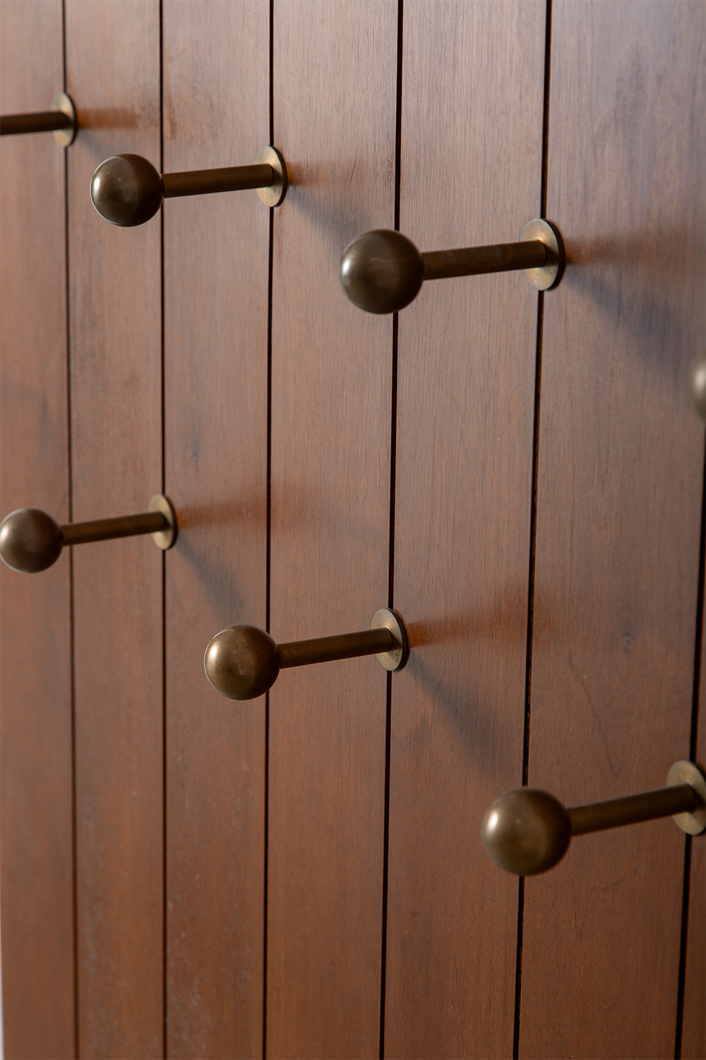 Wall Hanging in Wood and Brass