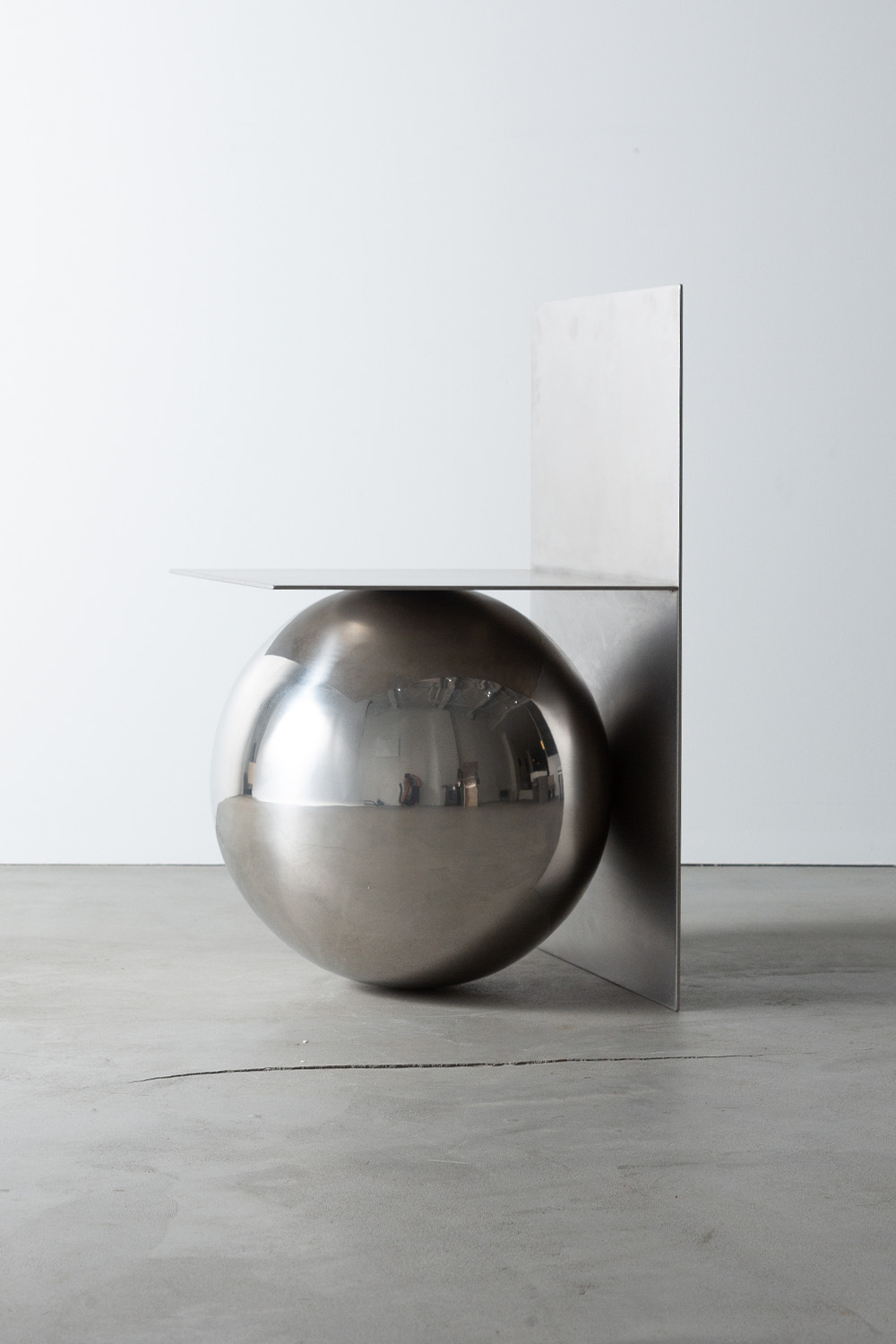 Chair b by AtMa inc. in Stainless