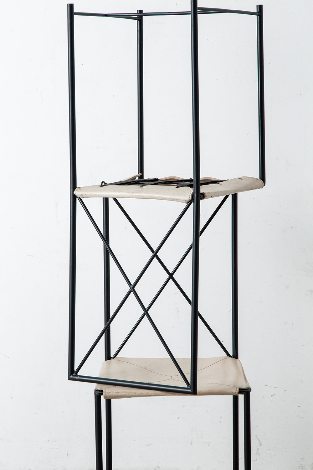 ‘Moka’ Chair by Mario Asnago & Claudio Vender for Flexform in Metal and Leather