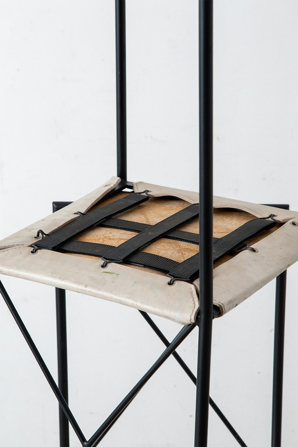 ‘Moka’ Chair by Mario Asnago & Claudio Vender for Flexform in Metal and Leather