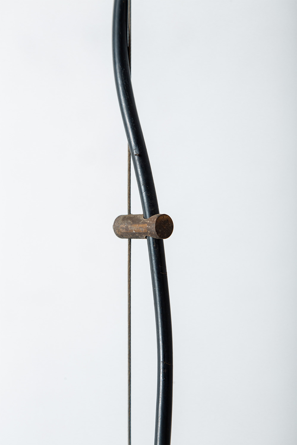 Vintage Pendant Lamp in Glass and Brass