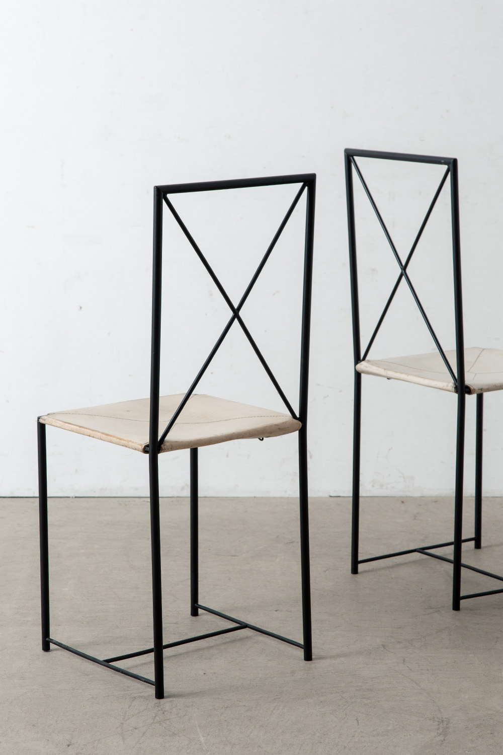 ‘Moka’ Chair by Mario Asnago & Claudio Vender for Flexform in Metal and Leather