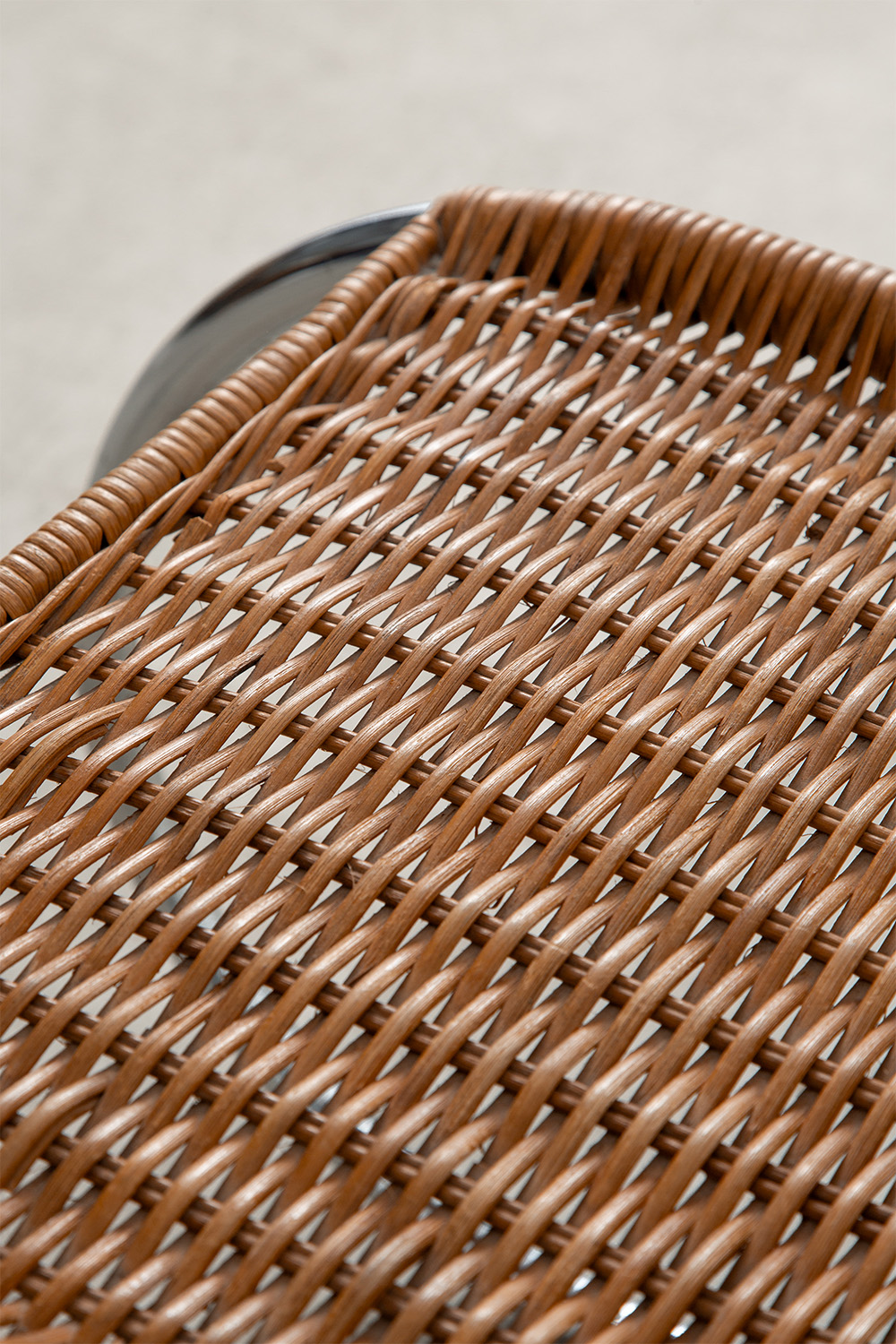 ‘MR10’ Chair by Mies van der Rohe in Chrome and Rattan