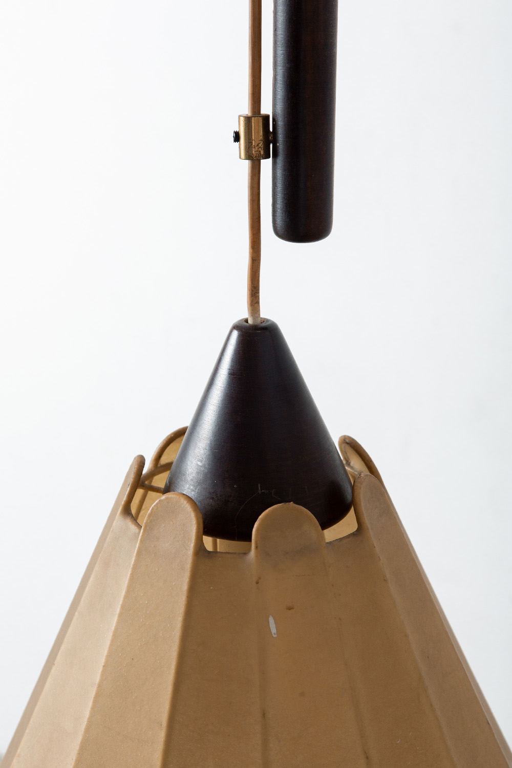 Cocoon Pendant Lamp in Wood and Resin